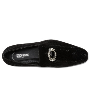 Лоферы Stacy Adams Spark Brooch & Rhinestone Slip-On, черный