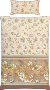 Постельное белье бежевое 1x 155x220 см + 1x 40x80 см REDBEST