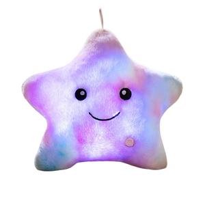 Разноцветная светящаяся плюшевая кукла высотой 35 см MLING, розовый/мультиколор