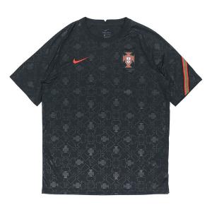 Футболка сборной Португалии 20 21 предматчевая футболка Nike, черный