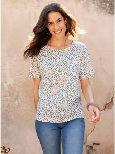 Футболка с принтом в цвете экрю-тауп WITT WEIDEN