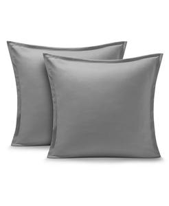 Ультрамягкий набор накладных подушек с двойной щеткой, евро Bare Home, серый