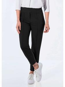 GOLDNER Укороченный размер: Элегантные брюки-клеш 7/8 SARA черного цвета