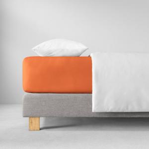 Простыня Estella трикотажная 200х200см, цвет терракотовый