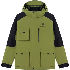 CAMEL Ветровка для любой погоды Unisex, Bamboo Green/Phantom Black