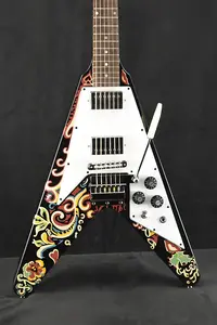 Epiphone (Вдохновлено Gibson Custom) Jimi Hendrix "Love Drops" Flying V Эбен