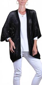 Ромола Вязаный кардиган в черном цвете GIGI MODA