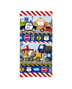 Банное полотенце с изображением поездов и грузовиков, 50 x 25 дюймов Dream Factory, желтый