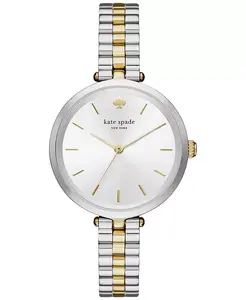 Женские часы Holland с двухцветным браслетом из нержавеющей стали, 34 мм, модель KSW1119 kate spade new york