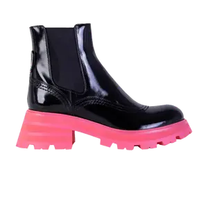 Ботинки Alexander McQueen Wmns Wander Chelsea Boot 'Black Pink', черный