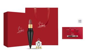Подарочный набор помад CL Queen's Scepter Premium Lipstick в бархатно-сатиновой упаковке Christian Louboutin, #013m rose bean paste gift box with brand trial color card