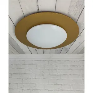 Потолочный светильник Deckenschale Saturn E27, 1 шт. Патрон E27 для легкой замены лампочки Niermann, золотой