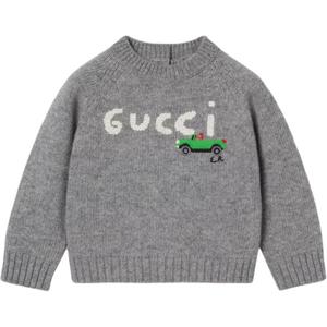 Свитер FW25 для младенцев и малышей GUCCI, серый