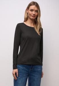 Топ Street One Long sleeved top, Braun/Dark Brown