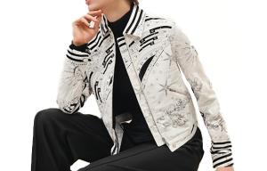 Куртка женская Hermes, белый / черный