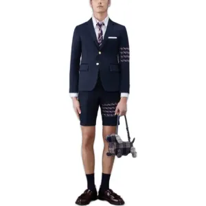 THOM BROWNE Костюм Business Suits Men's Blue Suit Collar Moderate Others