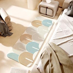 Dajiang Ковер 80x160 см для спальни/гостиной, прикроватный, флисовый, с прямым узором