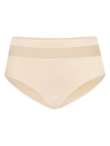 Teyli Бежевые трусы с высокой талией