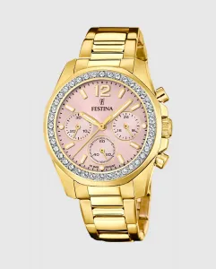 F20609/4 Женские часы Boyfriend Rainbow в корпусе из золотистой стали Festina, золото