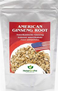 Корень американского женьшеня, кусочки для чая Panax quinquefolius 50г Herbanordpol