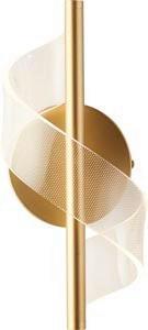 Настенный светодиодный светильник, с регулировкой яркости, в современном/бохо стиле Searchlight, прозрачный/латунный