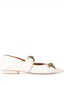 Балетки с тиснением под кожу крокодила Kurt Geiger London, белый