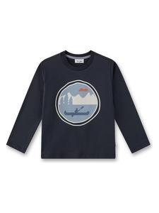 Sanetta Kidswear Футболка с длинными рукавами темно-синего цвета