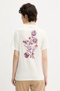 Футболка хлопковая Floral Adidas, бежевый