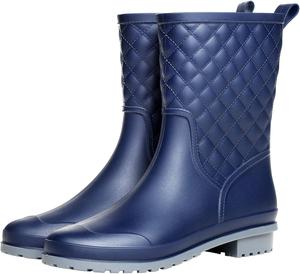 Женские непромокаемые резиновые сапоги до середины икры для сада и работы на улице Yvmurain, Blue