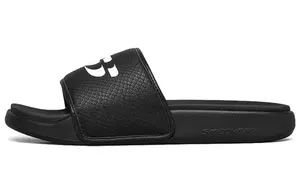 Шлепанцы мужские, все черные Skechers