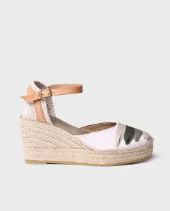 Женские эспадрильи на танкетке из ткани с пряжкой Toni Pons, цвет Kaki