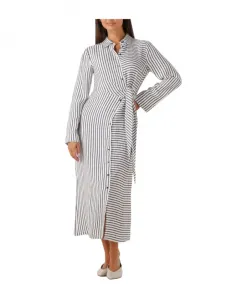 Белое платье-рубашка миди для женщин Y.A.S, белый