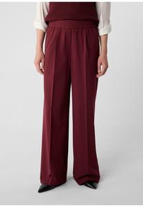 Брюки comma casual identity WIDE-LEG-AUS IM LOOSE FIT, Bordeaux