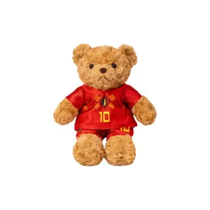 Футбольный баскетбольный медведь джерси плюшевая игрушка плюшевый мишка для подарка парню на день рождения высота 25см KUMAOYA