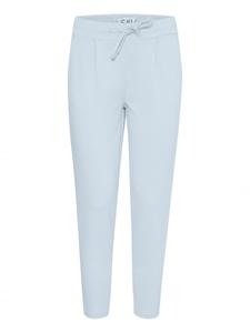 Зауженные брюки со складками спереди ICHI Kate, светло-голубой