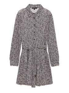 No Matter What Платье-рубашка в черном и натуральном белом цветах