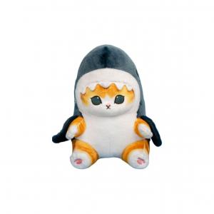 E STRONG Mofusand Cat Fukusan Tempura Shrimp Shark Cat японский мультяшный плюшевый кукла высотой 28 см E-STRONG