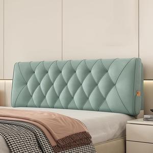 ZZYK Мягкий флисовый подголовник для кровати с клиновидной формой и съемным чехлом Green