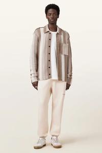 Хлопковые спортивные брюки UNDRGRND Allsaints, бежевый