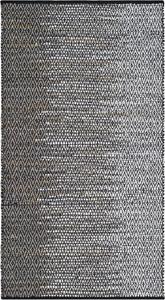 Ковер SAFAVIEH, 61 x 92 см, Vintage Leather Collection, Light Grey & Grey, ручной работы, современная кожа, идеально для помещений с высокой проходимостью: прихожая, гостиная, спальня (VTL388A)