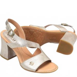 Born Женские кожаные сандалии на каблуке Tamora светло-золотистого цвета