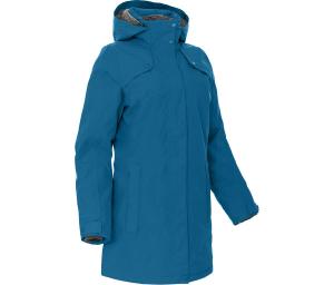 BERGSON Зимнее пальто с плюшевой подкладкой, утеплённое, водонепроницаемость 20 000 мм водяного столба, синего цвета