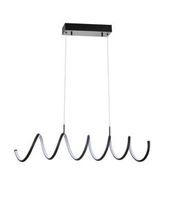 Подвесной светильник Ali 31 дюйм, металлический, с регулируемой яркостью, встроенными светодиодами Jonathan Y, черный