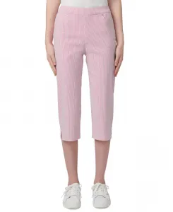 Женские весенние полосатые брюки Pedal Pusher Hue, розовый