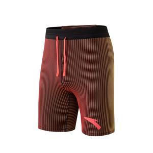 Беговые спортивные шорты Men's ANTA, черный/красный/желтый