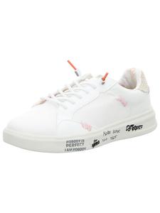 Белые низкие кеды Fusion