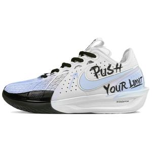 Nike Кроссовки баскетбольные низкие унисекс Air Zoom G.T. Cut 3 EP с амортизацией, противоскользящие и износостойкие, бело-синие