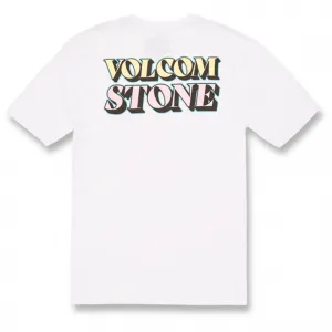 Мужская футболка с коротким рукавом в полоску Volcom, White