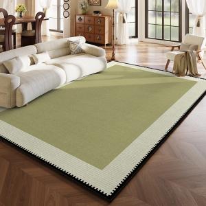 Budis Ковер 120х200 см для гостиной/спальни, моющийся и устойчивый к пятнам, водонепроницаемый и нескользящий, зеленый Yinzhen