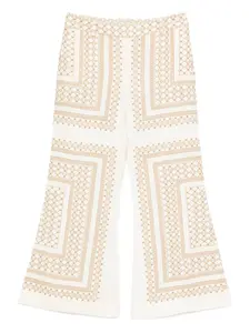 Расклешенные брюки с геометричным принтом ZIMMERMANN, нейтральный